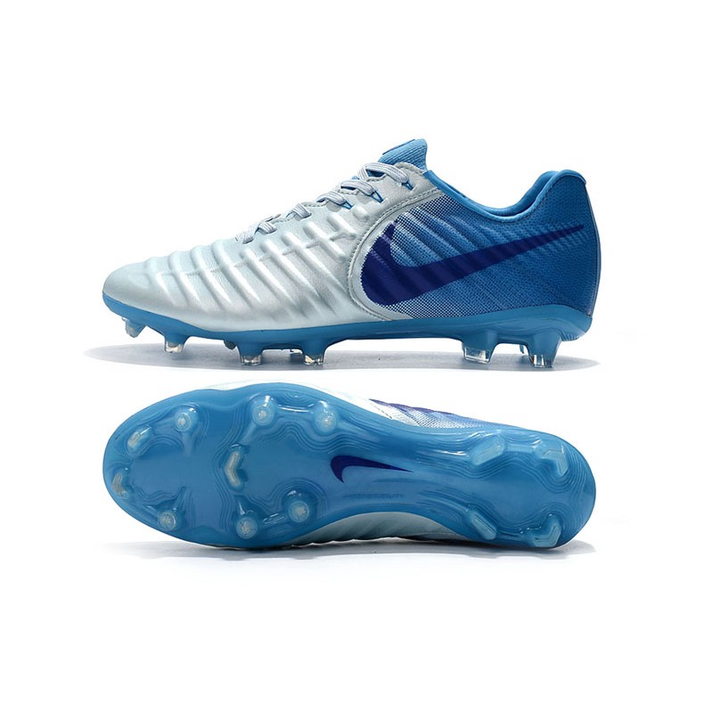 Nike Tiempo Legend VII FG stříbrný Modrý